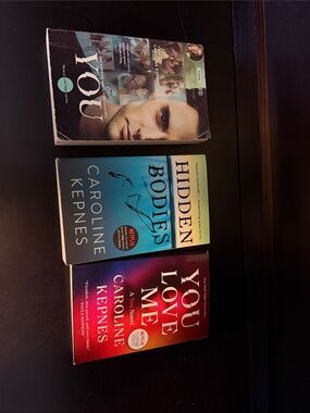 Caroline Kepnes Paperback Book Bundle - Teal, Purple, Burgundy Covers